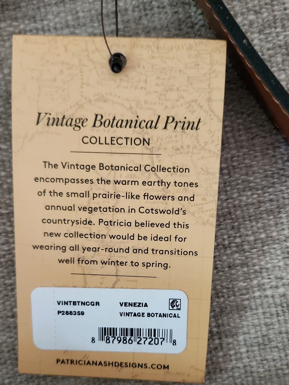 NWT PATRICUA NASH VENEZIA VINTAGE BOTANICAL CROSS BODY BAG - Picture 9 of 11